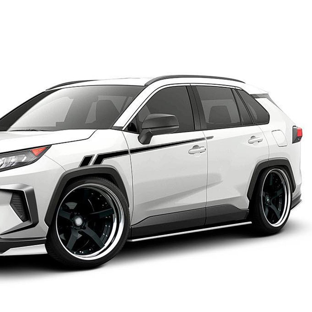 Front fender hockey stripes graphics stickers decal compatible with Toyota Rav4