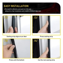 For Honda Civic EG 1992-95 Sedan 4door Rubber Weatherstrip Seal Front Hood 1-10X