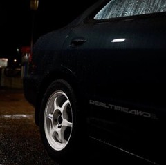 REALTIME AWD Dual Pump System Large Side Decals Ek Eg Ef Dc Da All Wheel Drive