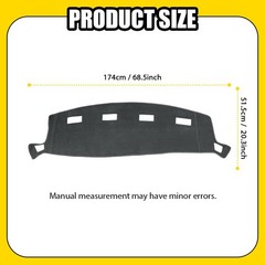 Fit 2002-2008 Dodge Ram 1500 2500 3500 Dashboard Cover Mat Pad Black Gray Dash