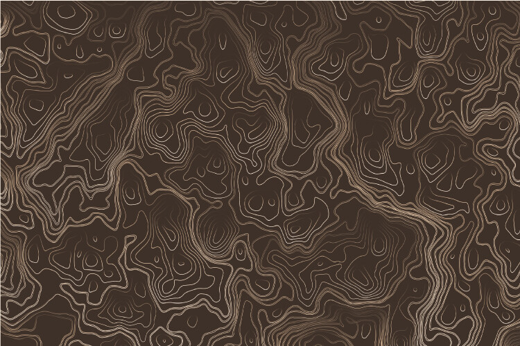 Topographic Map Beige Graphic Decal Vinyl Bike Scooter Motorcycle Car Wrap 24×36