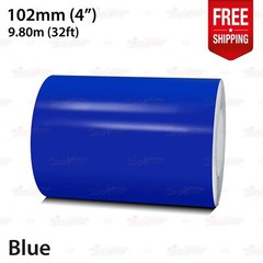 BLUE 4″ 102mm Roll PIN STRIPE Car PinStriping Trim Line TAPE Decal Vinyl Sticker