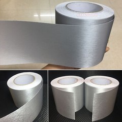 Silver Car House Wall Metal PVC Brushed ALUMINUM Vinyl Wrap Sticker Tape Strips