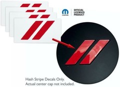 Dodge Hash Center Cap Overlay Decals 2017-2023 Charger and Challenger