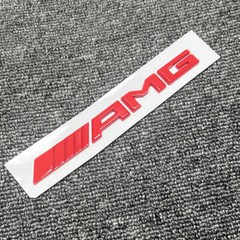 Gloss RED AMG 3D Number Letters Rear Trunk Badge Emblem for Mercedes Benz