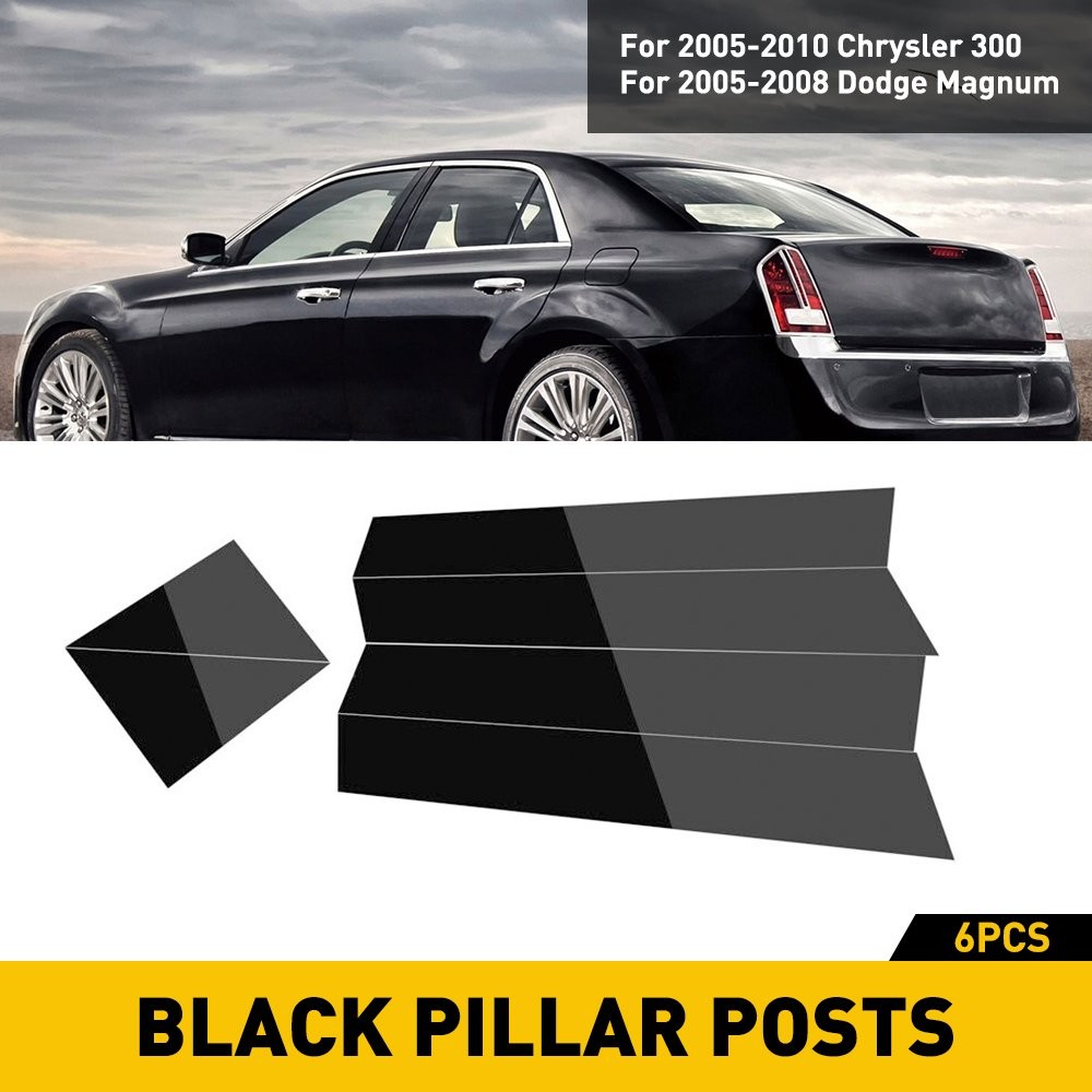 1/2set Door Pillar Post Trims For 2005-2010 Chrysler 300 300C/ Magnum Car Trim J