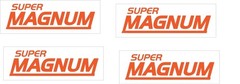 Super Magnum for Modified Chainsaw Orange Sticker 4 Pack P47