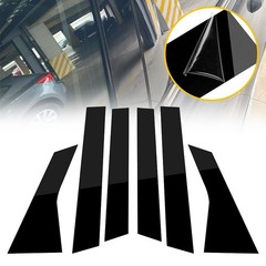 6/1Pillar Post for 2018-2022 Honda Accord Window Door Trim Cover Glossy Black E