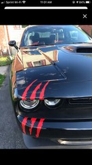 Headlight Claw Scratch PAIR Vinyl Decal Kit (Various Colors Avail)