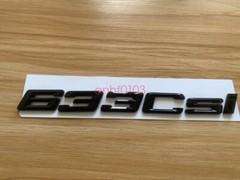 Gloss Black ABS Letters Trunk 633csi Emblem Rear Badge for BMW 2017-2022 633csi