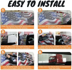 Perforated Pick Up Truck SUV Rear Back Window Graphics Decal Wrap Tint #61