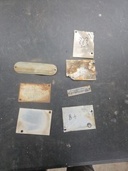 Vintage Data Plate Vin Lot