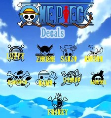 One Piece Straw Hat Pirates Vinyl Decal
