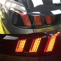 1X Honeycomb Rear Tail Light US Cover Decal Sticker Tail-lamp Car Accessories XH