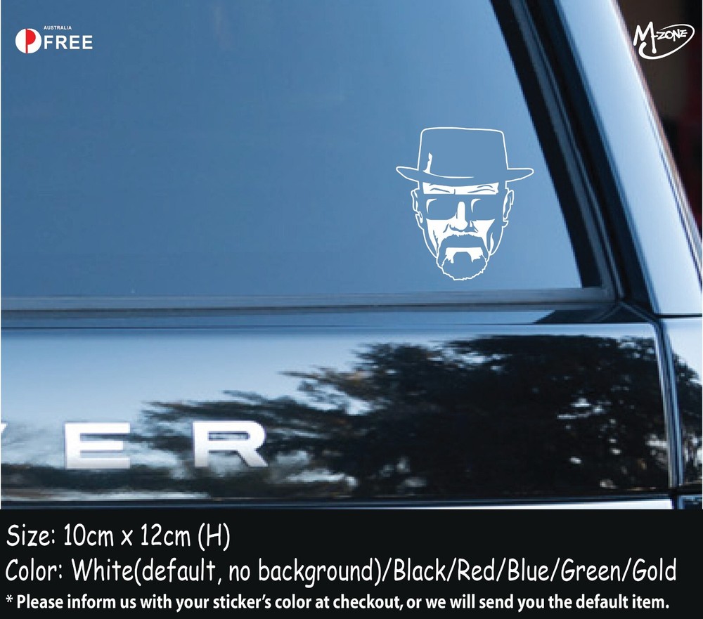 Heisenberg Sticker -Reflective/Metallic Color Car Decals Stickers