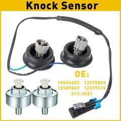1/2Set Knock Sensors GM Harness Wiring OE 10456603 For 12601822 Chevy Silverado