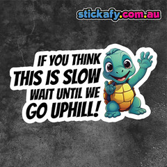 If you Think this is Slow Sticker | Vinyl Car Decal Funny Aussie Meme Adult