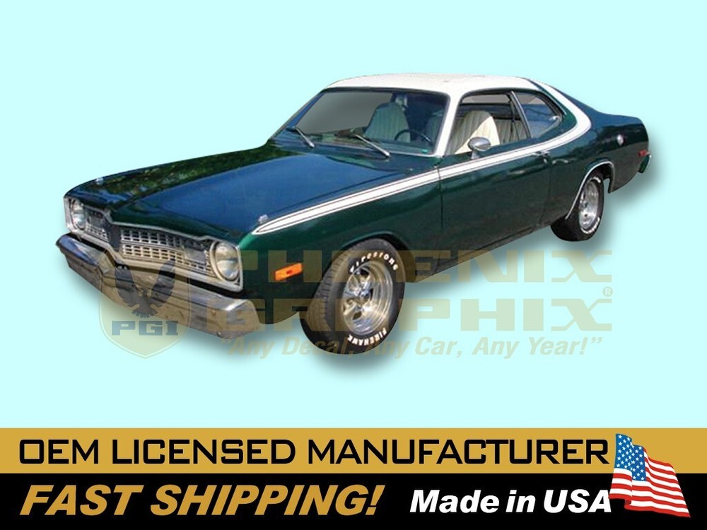 1973 1974 Dodge Dart Sport Over Roof & Tail Panel COMPLETE Decals & Stripes Kit
