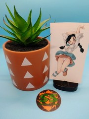 (4.5 Inches) – Female Trainer Candice – Water-Resistant Vinyl Sticker
