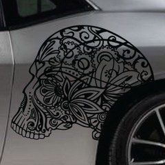 Sugar Skull Sticker Car Vinyl Decal Tailgate SUV Truck Vehicle Graphic Pickup