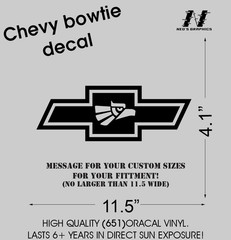 Chevy Bowtie Decal Chevrolet Silverado Mexican Sticker Logo Emblem Sticker