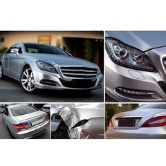 30*150CM Satin Matte Chrome Metallic Silver Vinyl Film Wrap Sticker Bubble