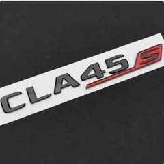 3D ABS Chrome For CLA 45 S AMG C117 C118 CLA45S TURBO Car Trunk Badge Emblem