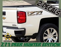 Z71 Offroad Decals (Set) OAK CAMOUFLAGE for Chevrolet Silverado Deer Hunting