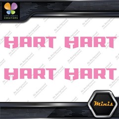 Compatible Hart Tools Name Only Logo Pack of 4 MINI SIZE Decals Stickers Vinyl