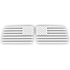 White USA Flag Rear side Window Graphic Decal Vinyls For Hummer H3 2005-2009