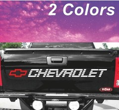WHITE CHEVROLET Decals Vinyl Sticker Silverado 1500 Bed Tailgate Letters SS