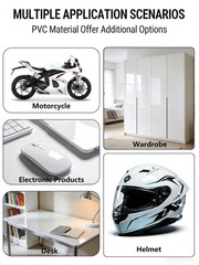 Gloss White Automotive Vinyl Wrap Scratch Resistant Body Protection 1x5FT