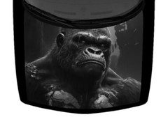 Gray Military Armored Army Ape Monkey Truck Hood Wrap Vinyl Car Graphic Decal