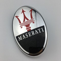 Car Auto Front Hood Emblem Sticker Decal Badge Black For Ghibli GT