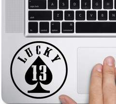 Lucky 13 lDecal Vinyl Car Window Sticker ANY SIZE