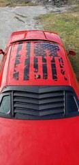American Flag Vinyl Decal Graphics – Hood Roof Side for Truck Car SUV RV Trailer