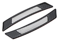 Universal White Reflective Side Marker Sticker w/Outer Black For Wheel Well Arch