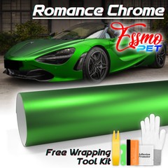 ESSMO PET Romance Chrome Beast Green Auto Car Vehicle Vinyl Wrap Decal Sticker