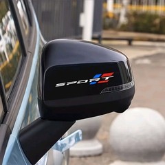 2PCS SPORT Tri-color” Car Stickers Graphic Car Wiper Decals, Waterproof & Wear.