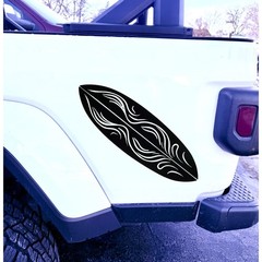 Surfboard Vinyl Decal for Vehicle Windows Laptops Any Smooth Surface design #7