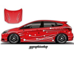 Ōku-no Livery Sides Custom Racing decals drift Decal Sticker Banner JDM Drifting