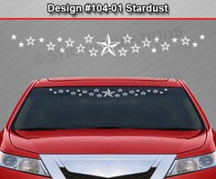 104-01 Stardust Nautical Star Decal Sticker Vinyl Graphic Windshield Design Car