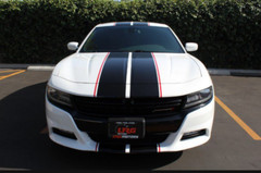 FITS DODGE Charger Racing Stripes 10″ Graphic Decal Vinyl 36 FT + Red Pinstripe