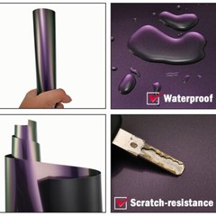 Chameleon Green to Purple Car Vinyl Wrap Sparking Diamond Glitter Car Body Film