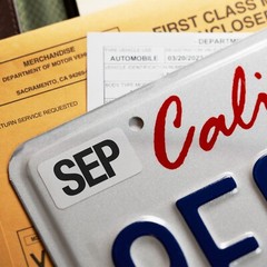 SEPTEMBER California License Plate NEW 2025 Month Sticker – DMV Registration Tag
