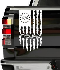 Versatile American Flag Decal Vinyl for Outdoor Use – 2 Pack for Max Visibility