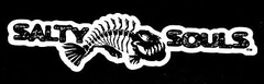 Salty Souls Angry Fish Logo Sticker Decal Salt Beach Surfing Fishing Life