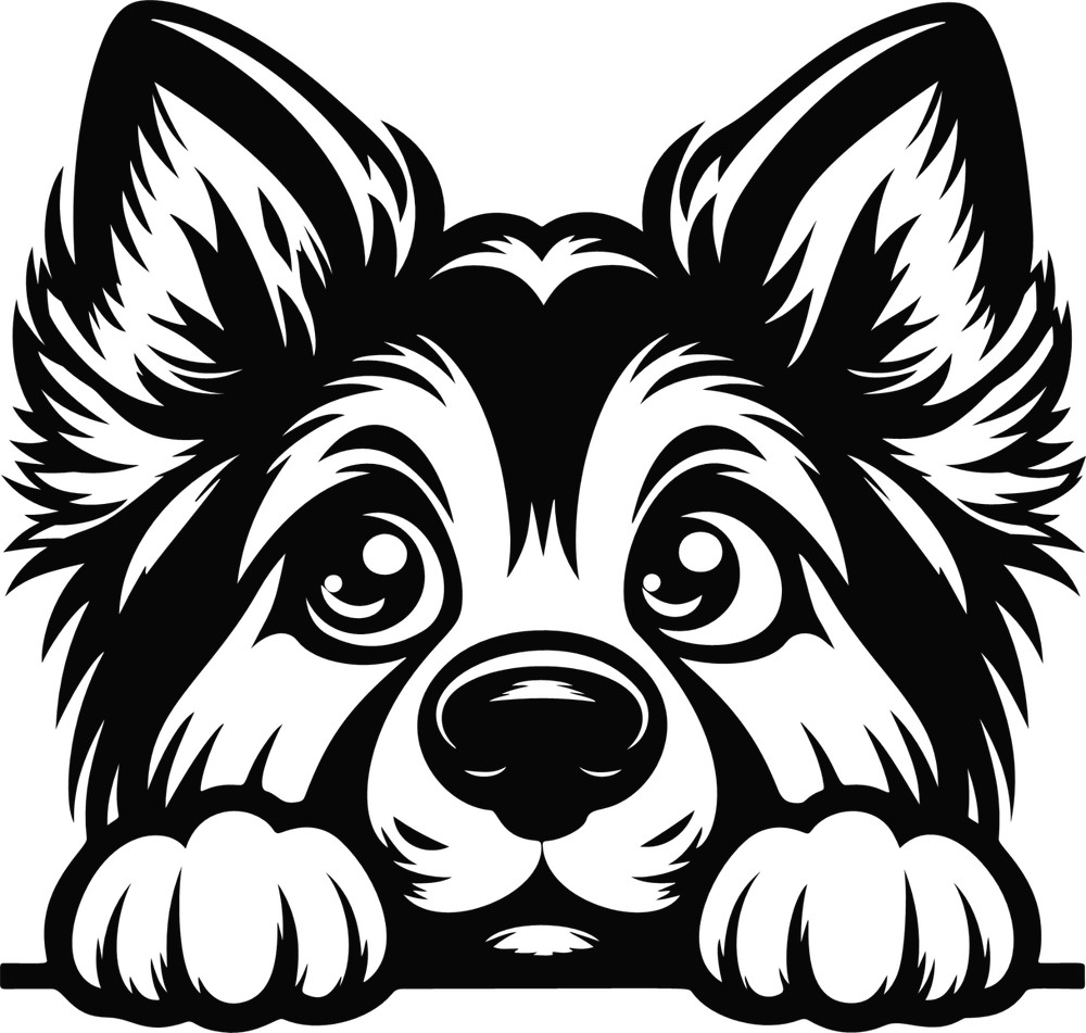 Peeking Puppy! Image 4 Die Cut Vinyl Decal Sticker 42 different colors available
