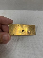 MARSTON RADIATOR TAG BRASS SUPPLIED UNSTAMPED ID0003.