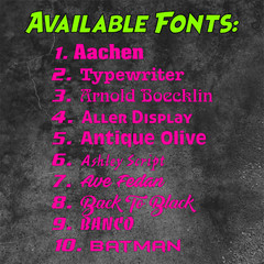 700mm CUSTOM STICKER – Vinyl Text Lettering Decal Name Shop Car Window Van Fun